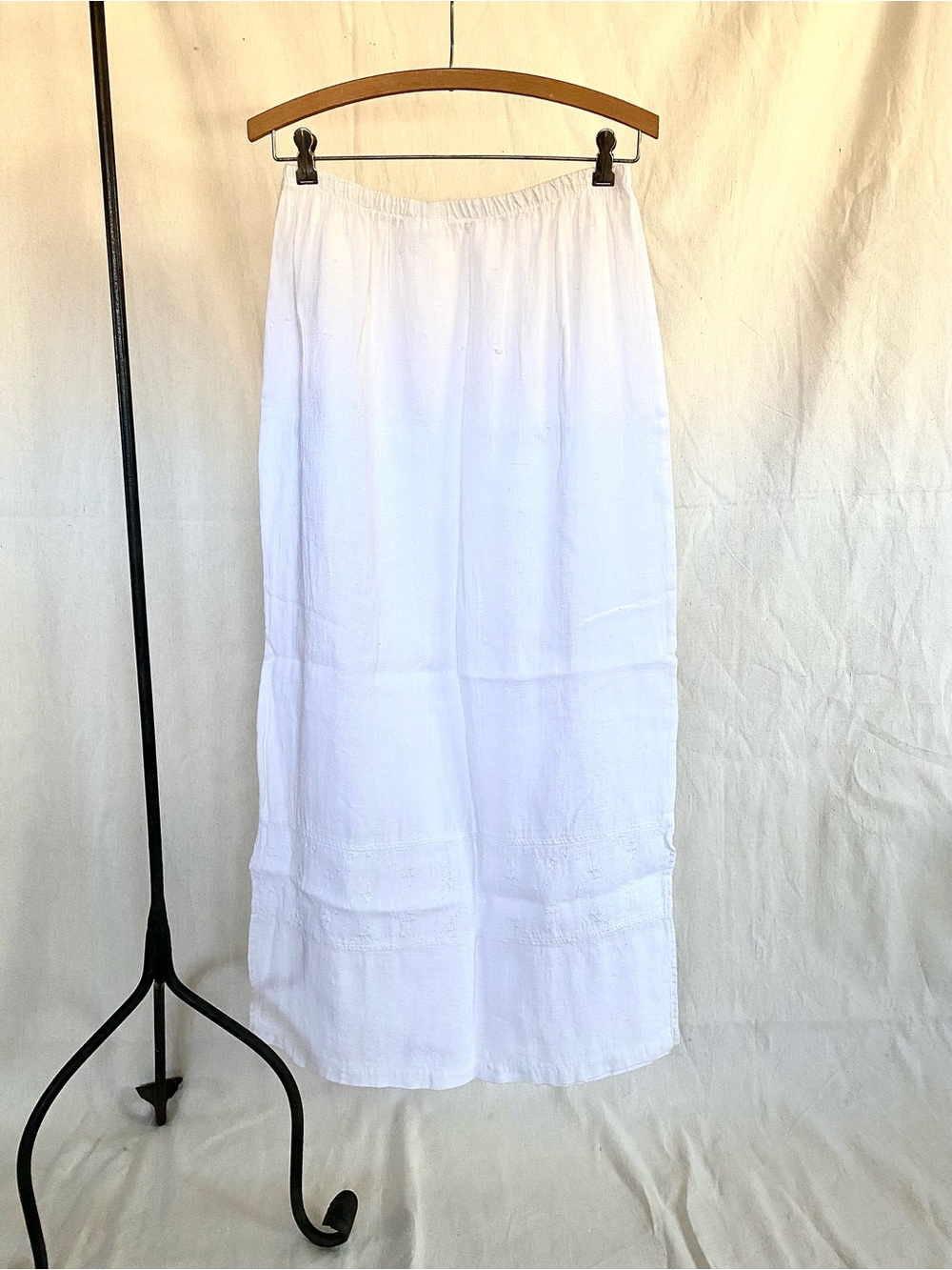 VTG Pure Linen Maxi Skirt